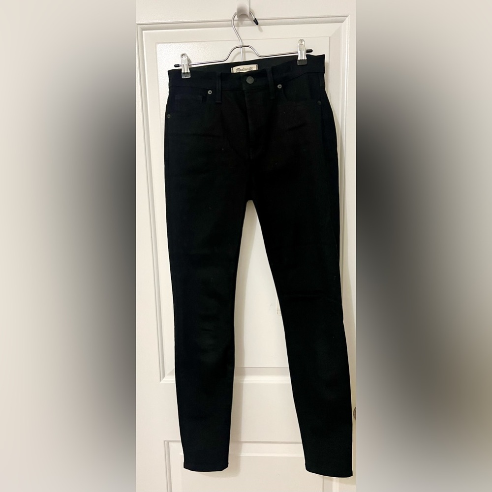 Madewell black jeans. High-rise skinny 28 T